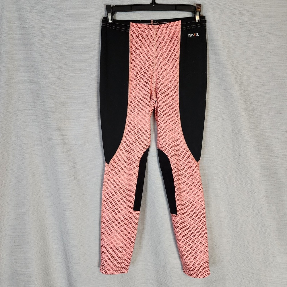 KERRITS Size XL Kids Performance Riding Breeches Tights Claret Carrot Youth Girl